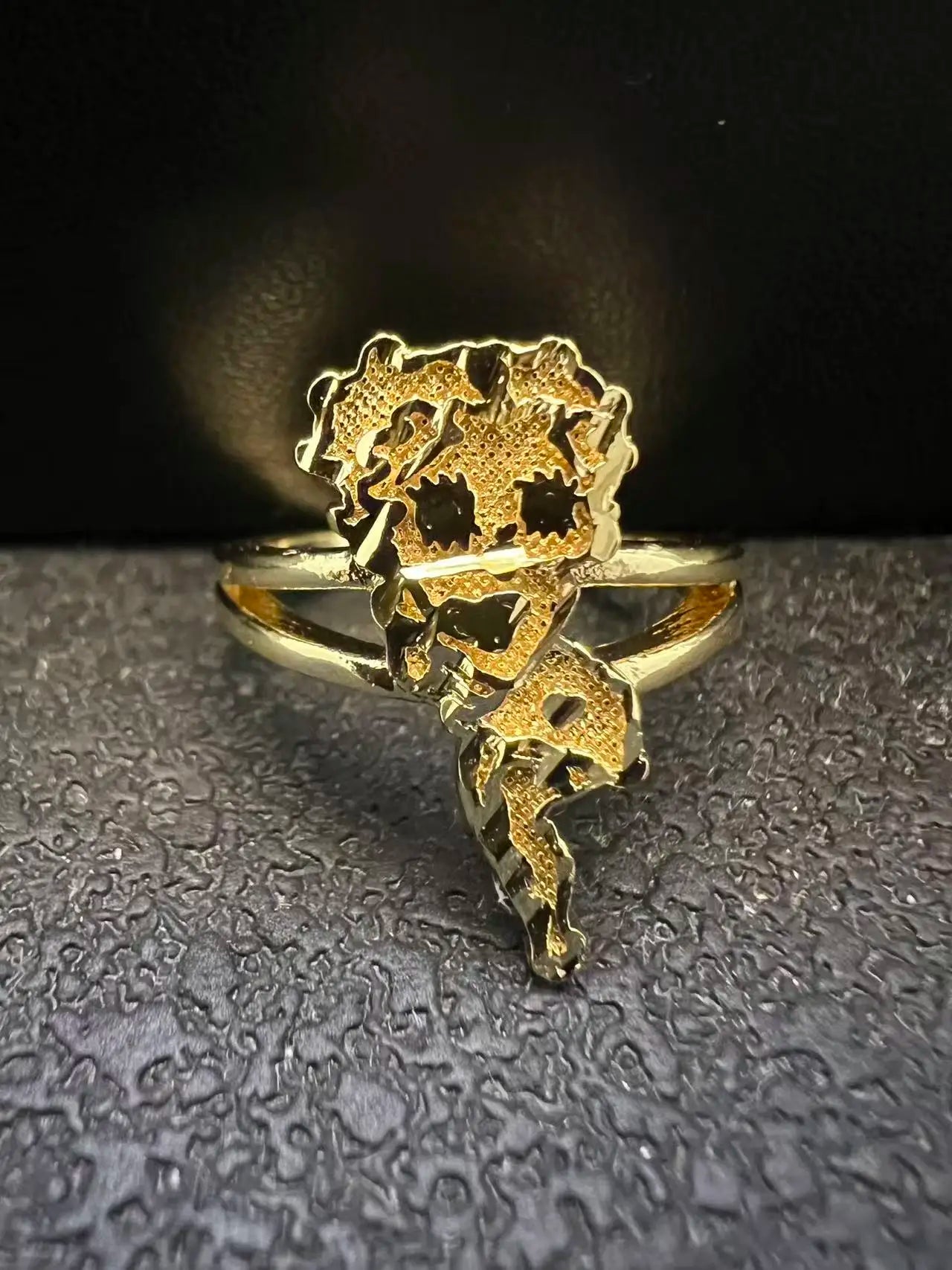 All Gold-Cut Finished Singular Rings 🏆